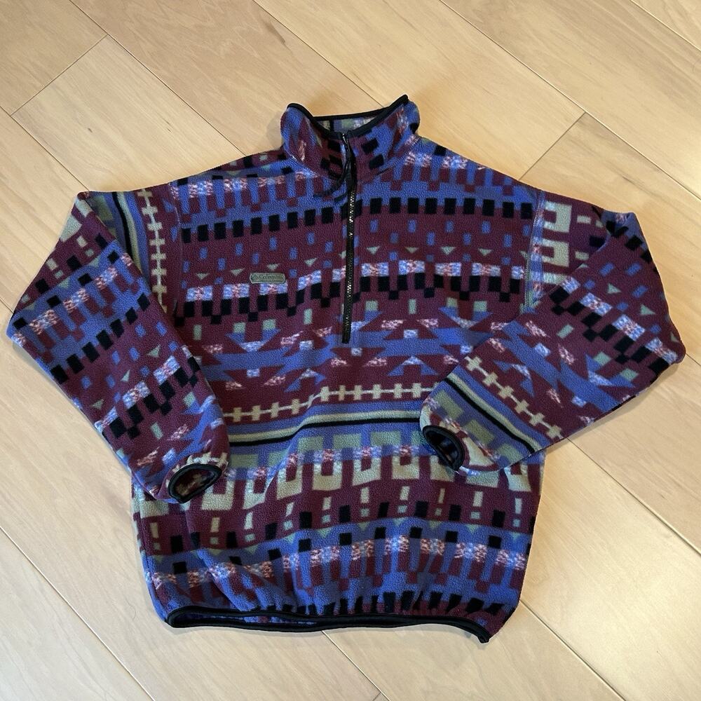 Vintage Columbia 1/4 Zip Pullover Jacket Long Sleeve Women’s Medium
